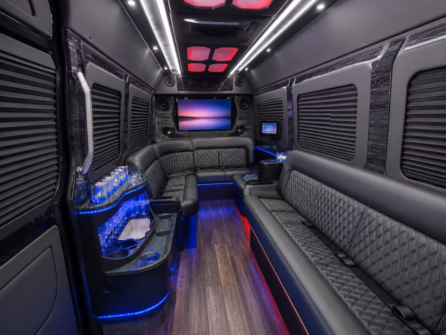 minnetonka 30 passenger party bus interior