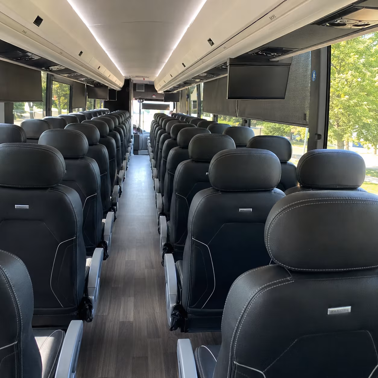 minnetonka charter bus rental interior